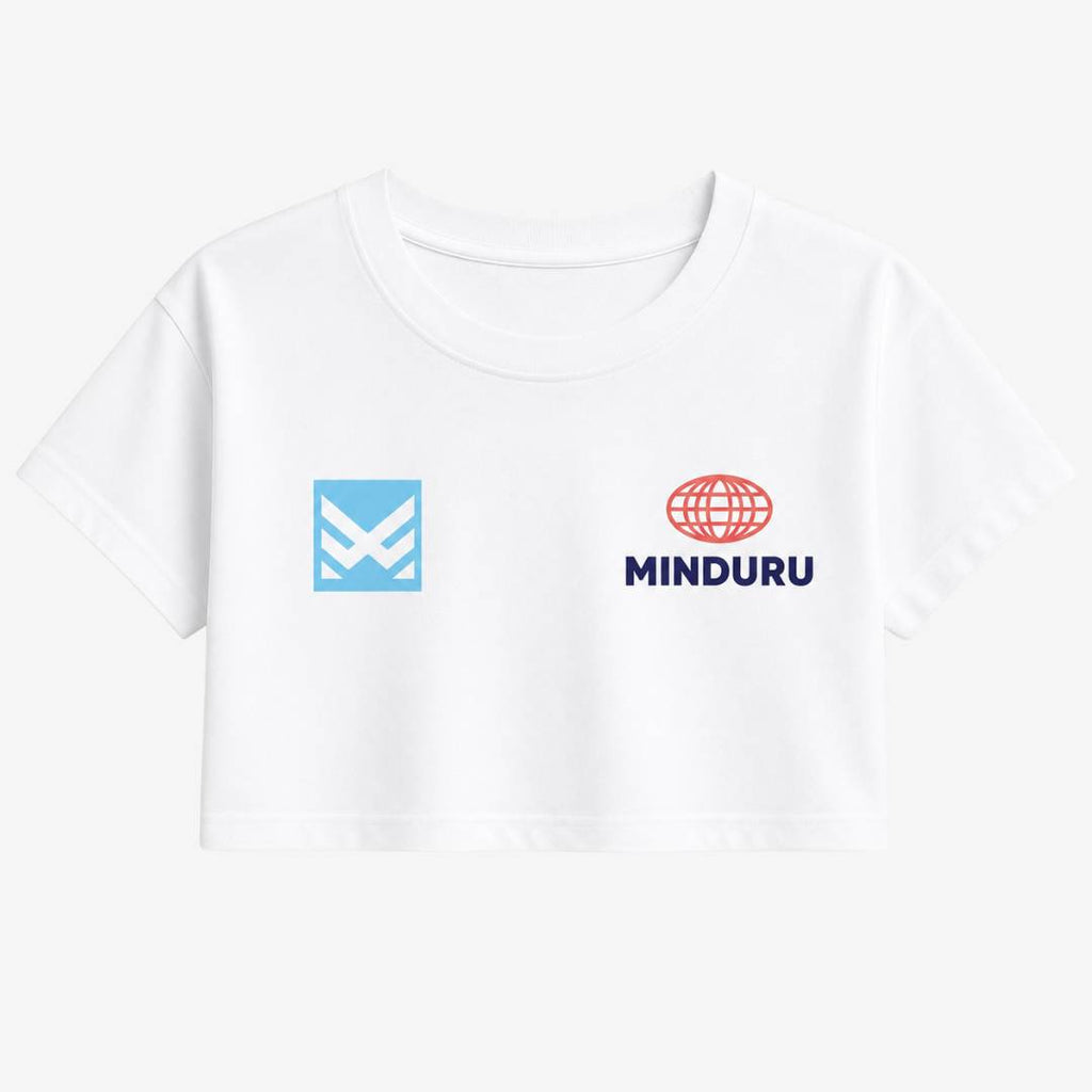 Camiseta oversize crop MNDU 2000s