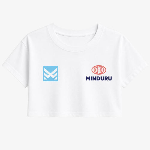 Camiseta oversize crop MNDU 2000s