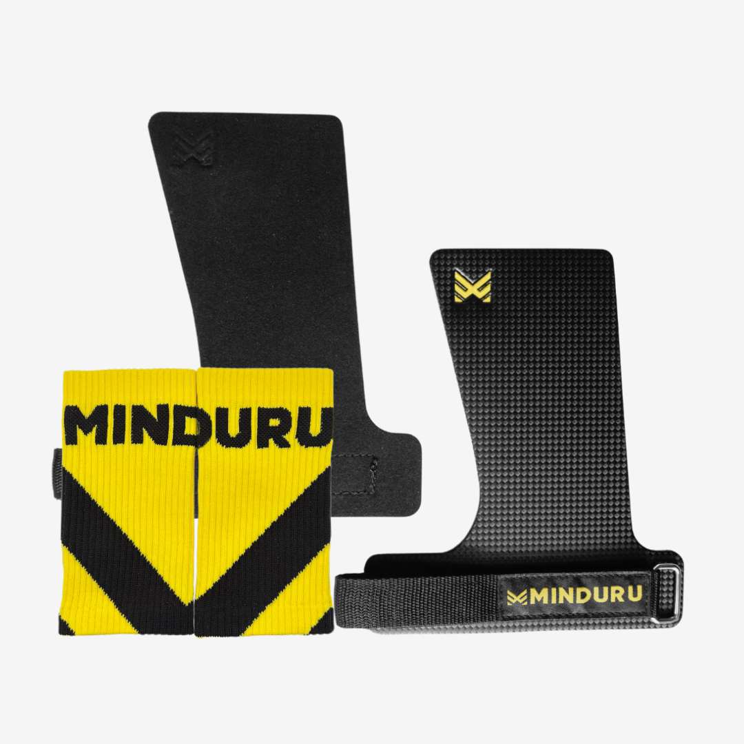 Pack Calleras MNDU Carbon + Muñequeras