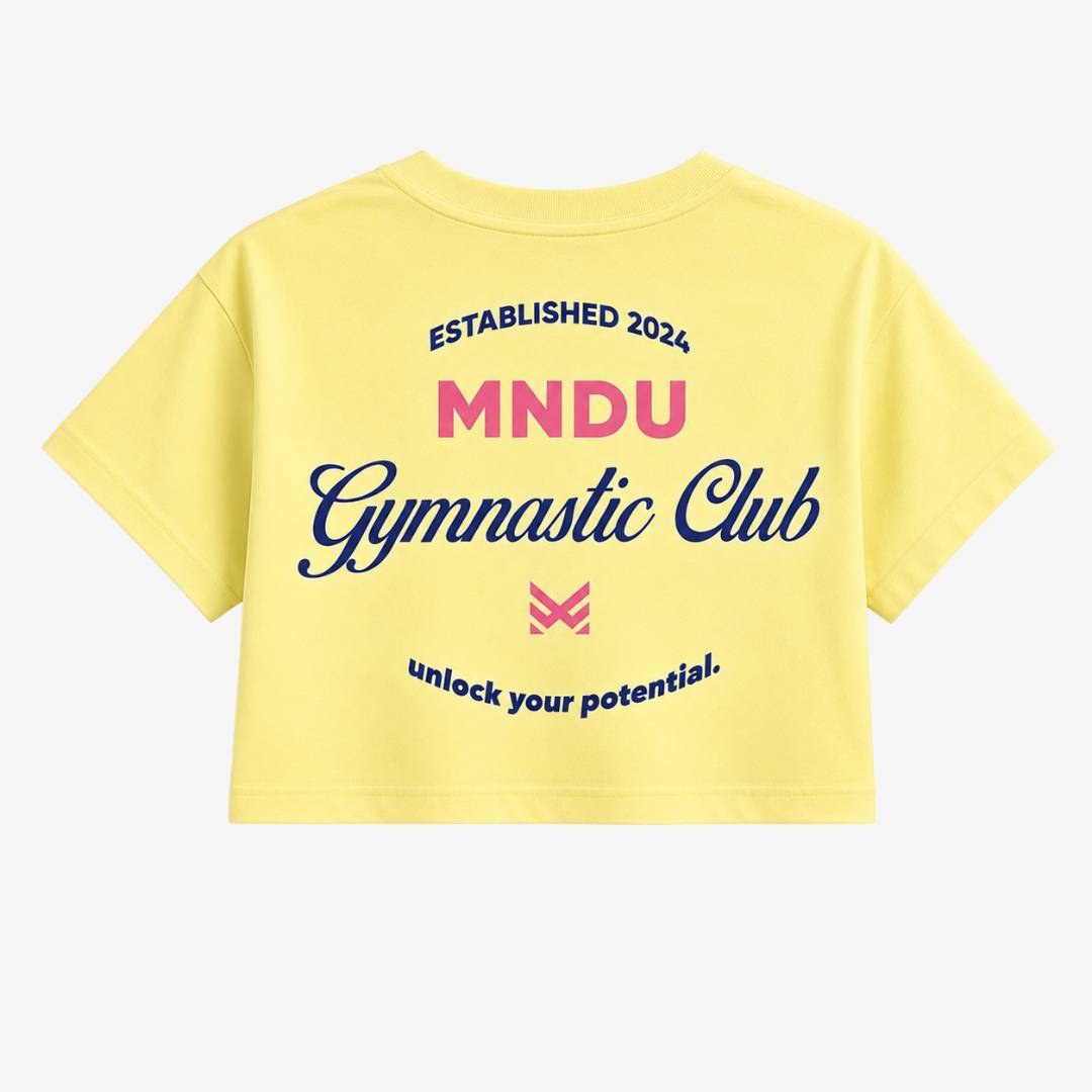 Camiseta oversize crop Gymnastic Club