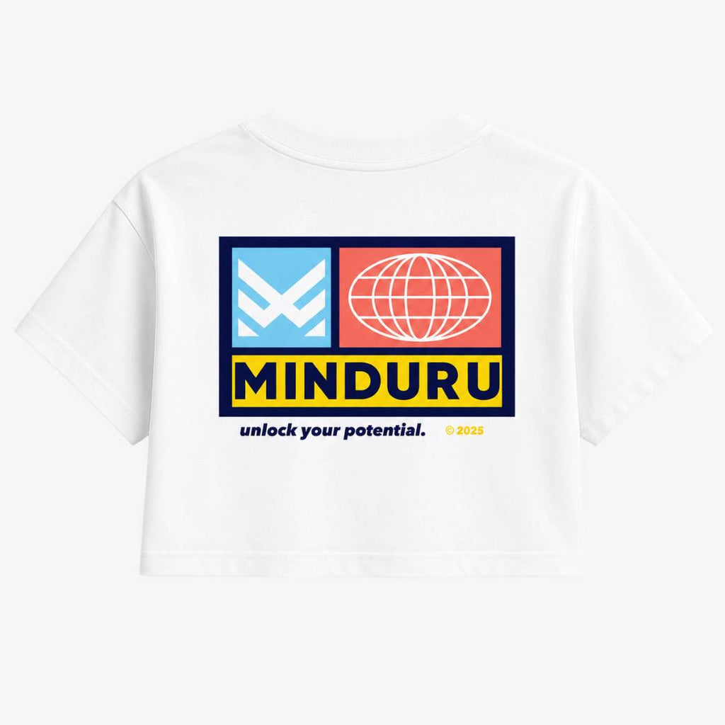 Camiseta oversize crop MNDU 2000s